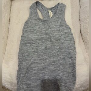 Athleta Gray Space-Dye Racerback Tank Top